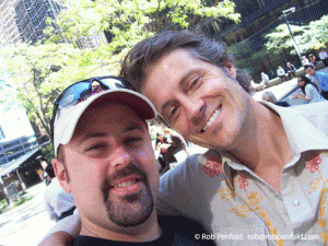 Myself with Blue Rodeo frontman Jim Cuddy in Sept. 2007.